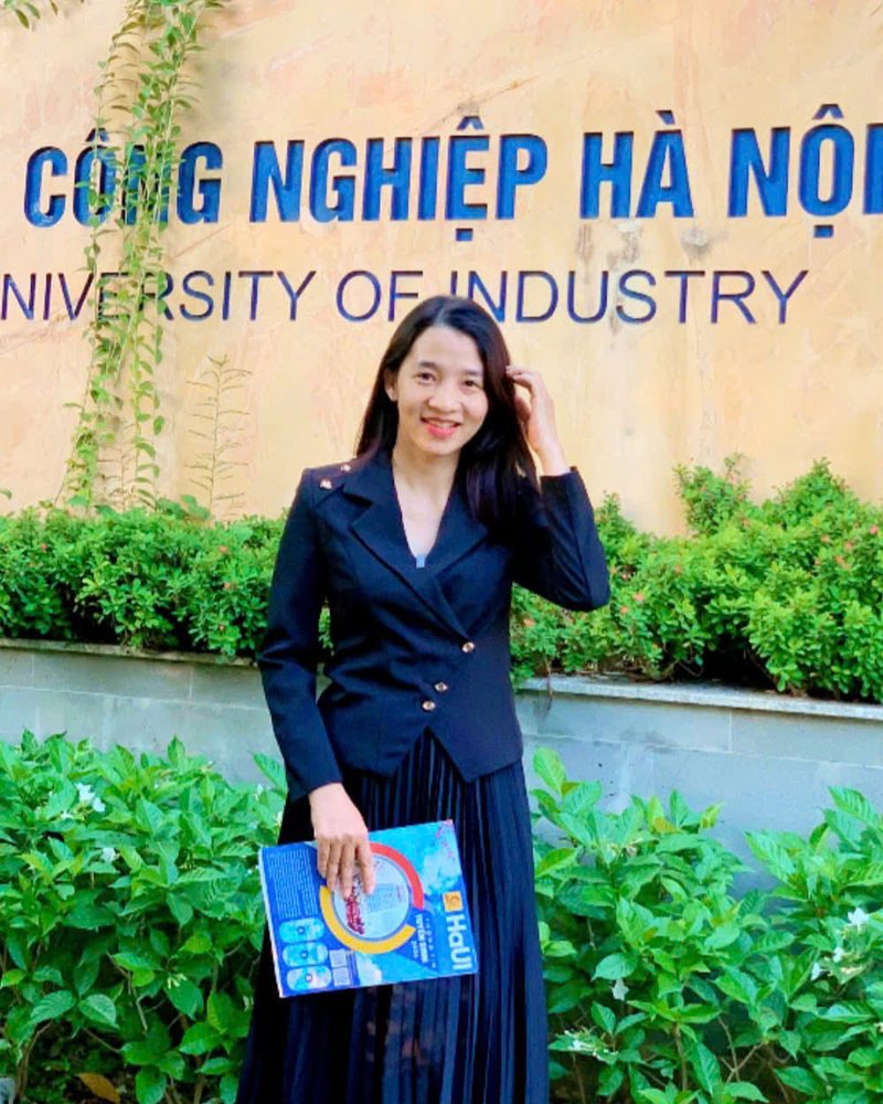 Cô Thanh Mai tại Đại học Công nghiệp Hà Nội